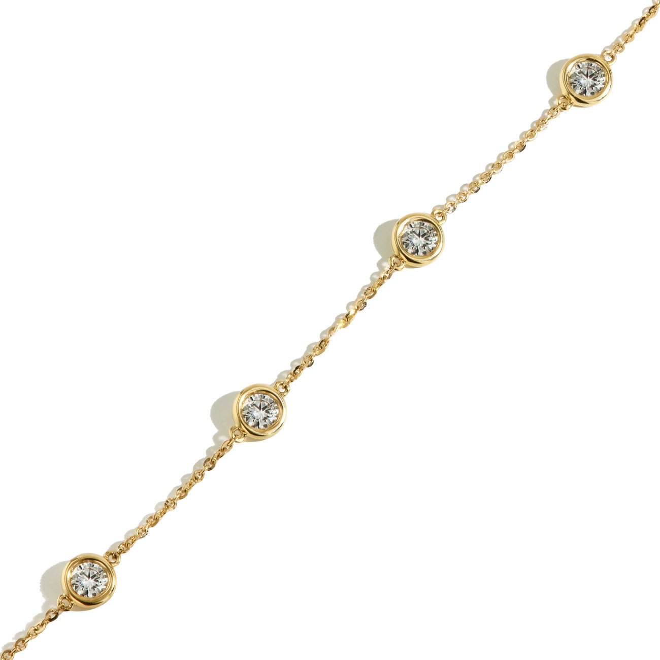 Three Carat Diamond By the Yard Lab Grown Necklace