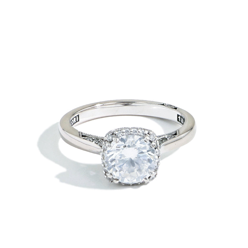 Tacori Dantela Round Solitaire Diamond Crown Engagement Ring Setting