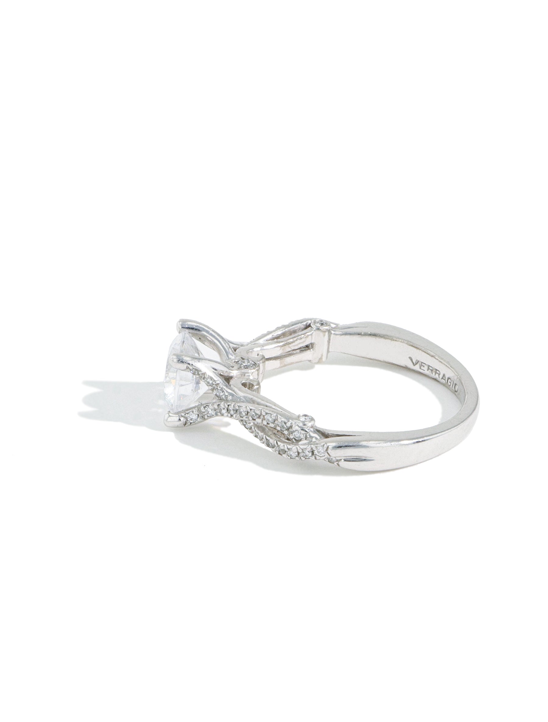 Verragio Insignia Round Diamond Twist Vintage Engagement Ring Setting