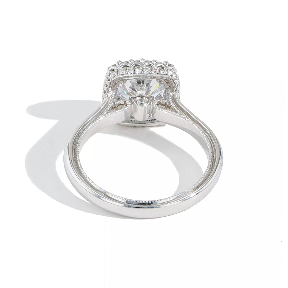 Verragio Classic Round Cushion Halo Engagement Ring Setting