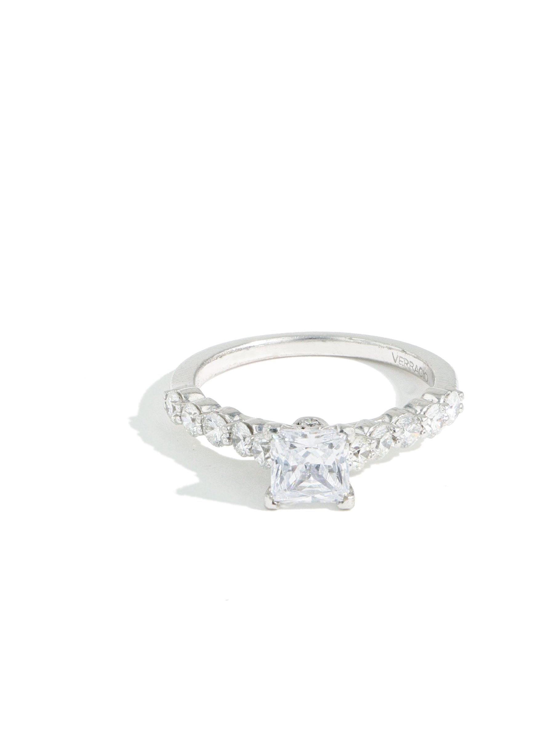 Verragio Couture Princess Cut Pave Diamond Engagement Ring Setting