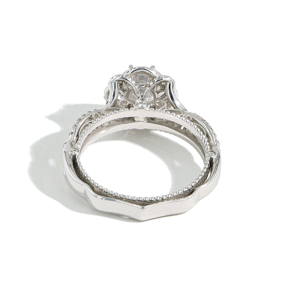 Verragio Venetian Round Flower Halo Engagement Ring Setting