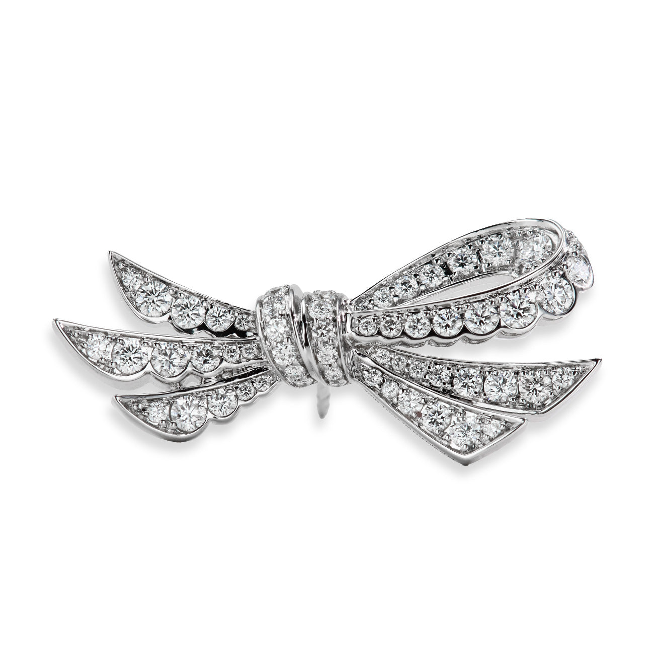 Diamond Pavé Bow Stud Earrings