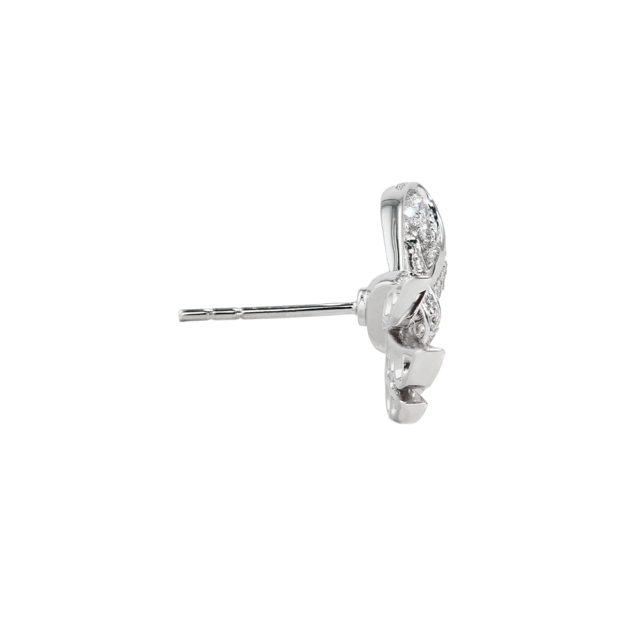 Diamond Pavé Bow Stud Earrings