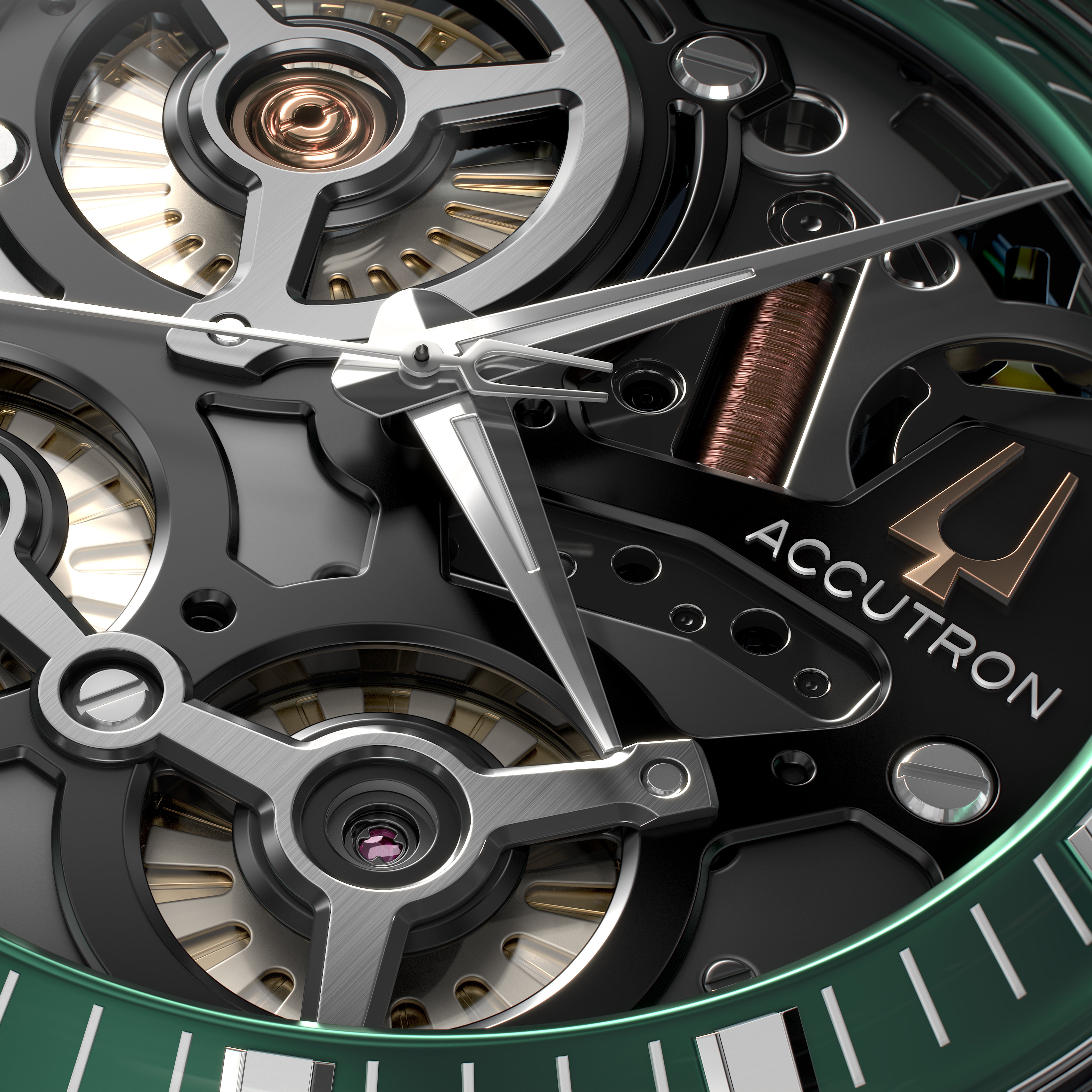 Accutron DNA Electrostatic Watch - Green