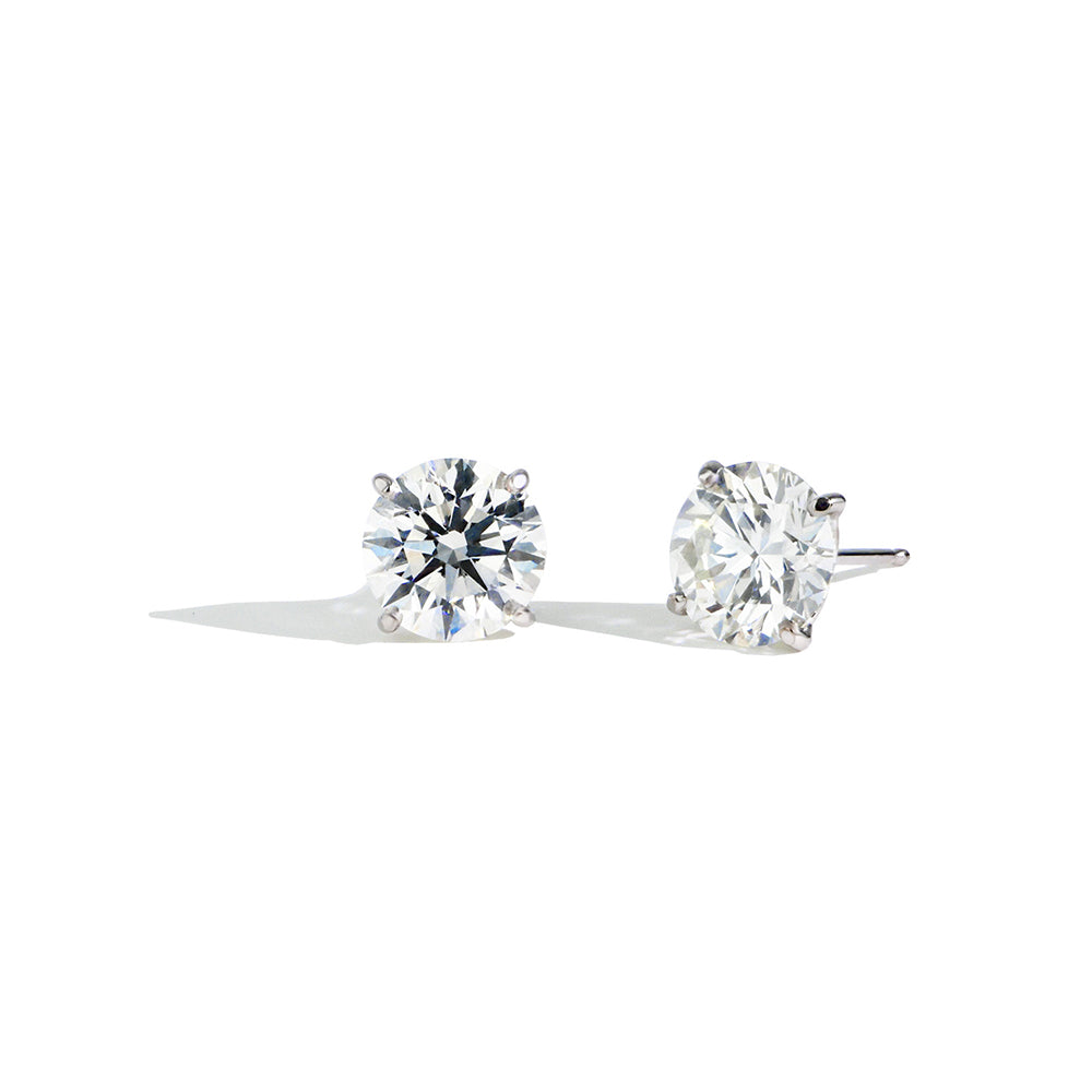 4.20ctw GIA Certified Diamond Studs
