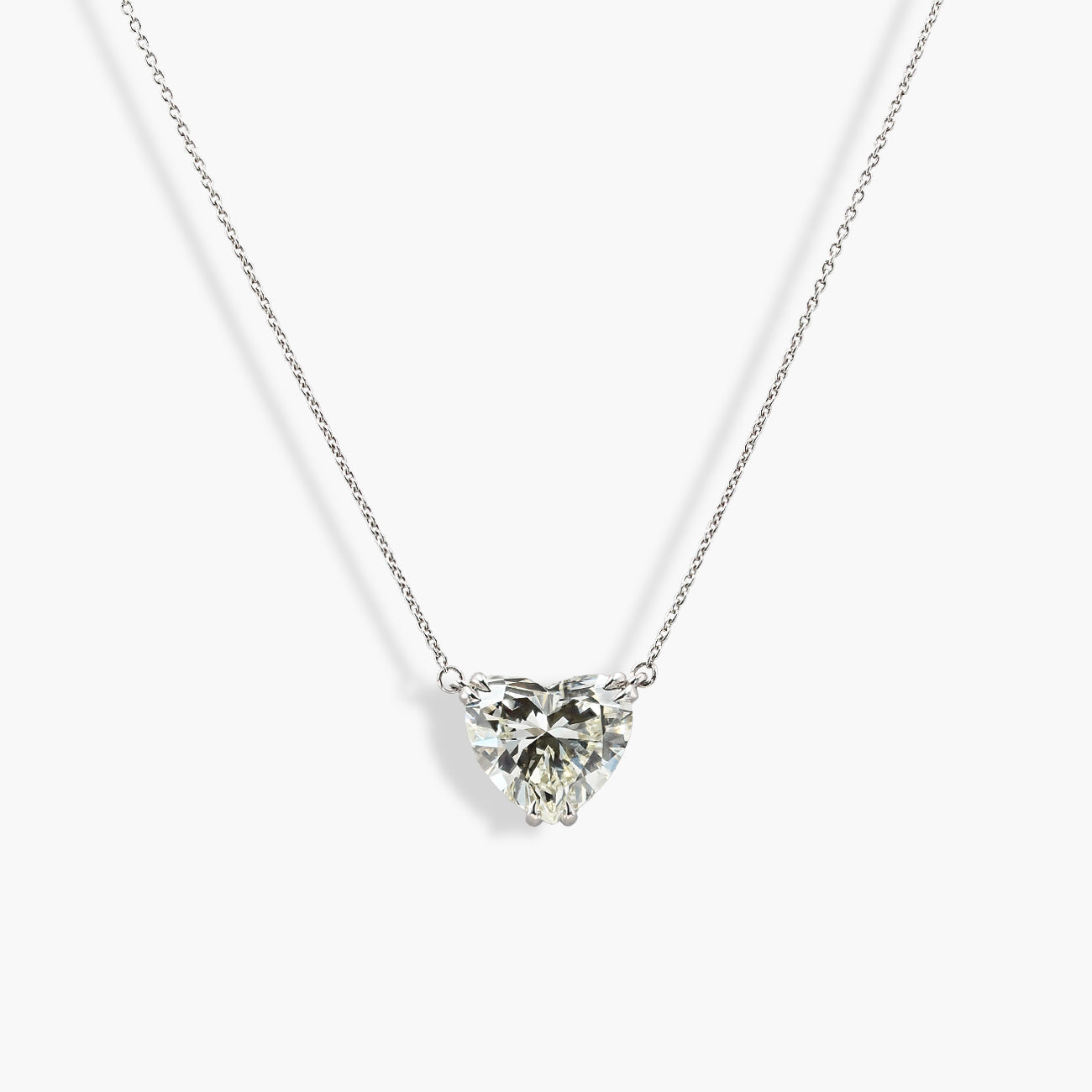 7 Carat Diamond Heart Necklace