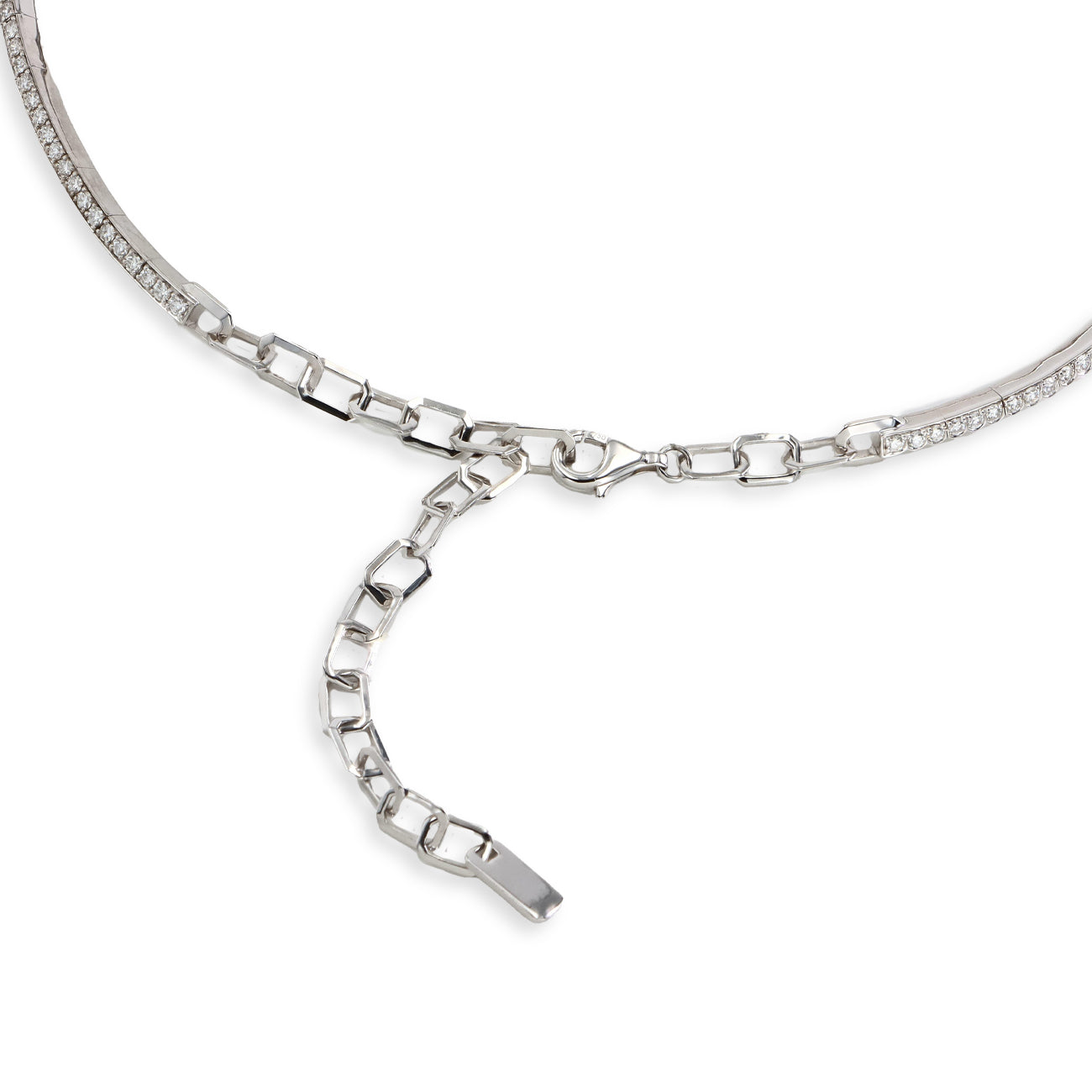 8 Carat Diamond Pavé Bow Choker