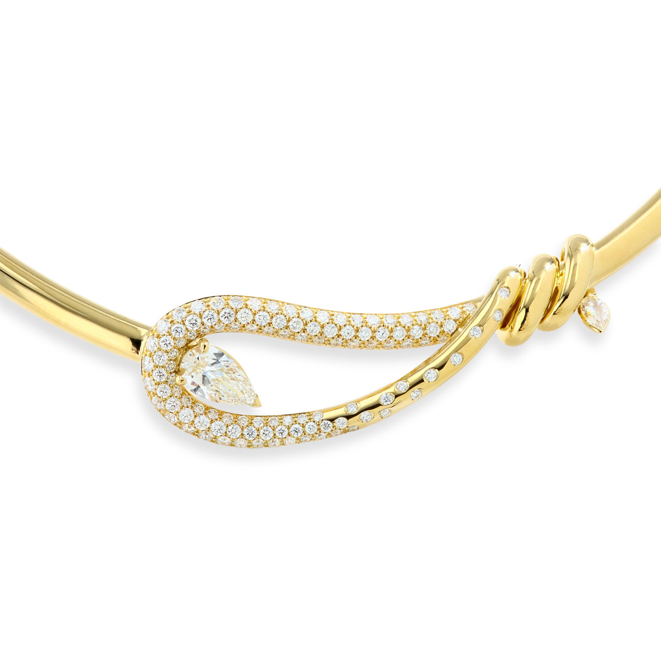 Diamond Pear Pave Choker