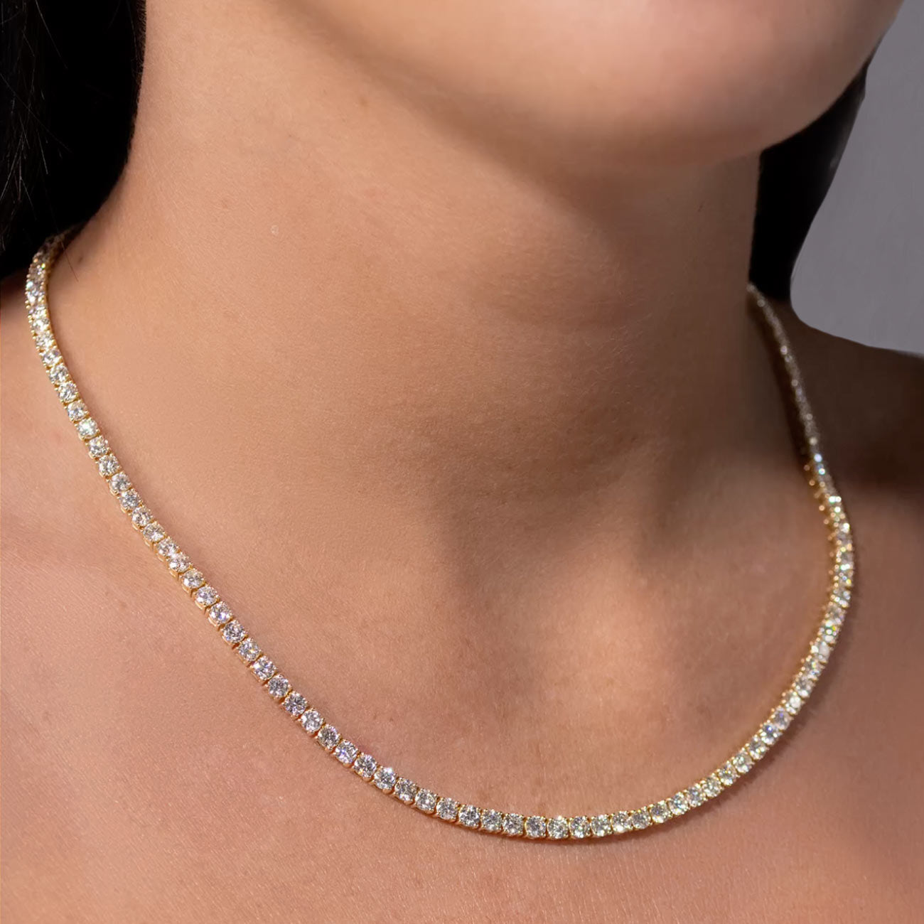16 Carat Diamond Tennis Necklace