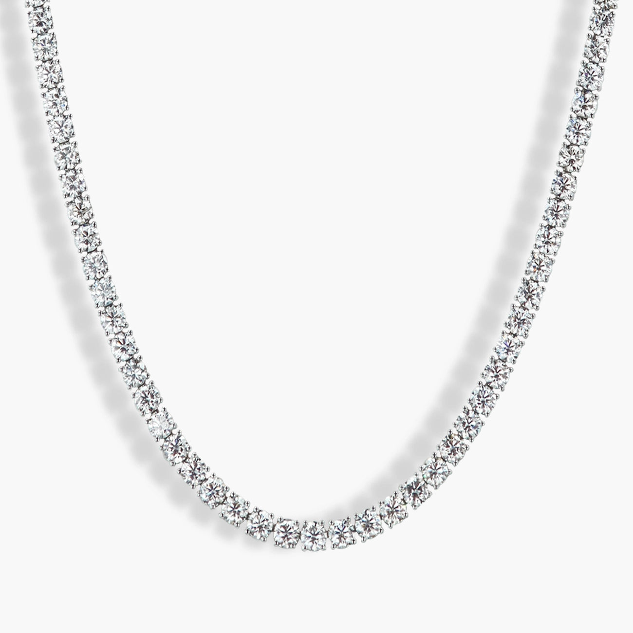25.50 Carat Diamond Tennis Necklace
