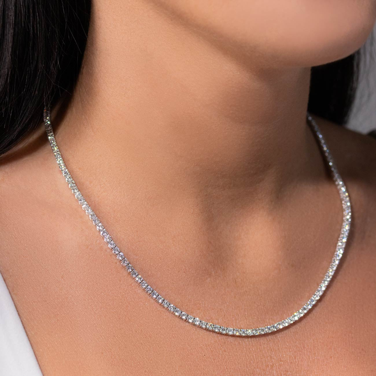13 Carat Diamond Tennis Necklace