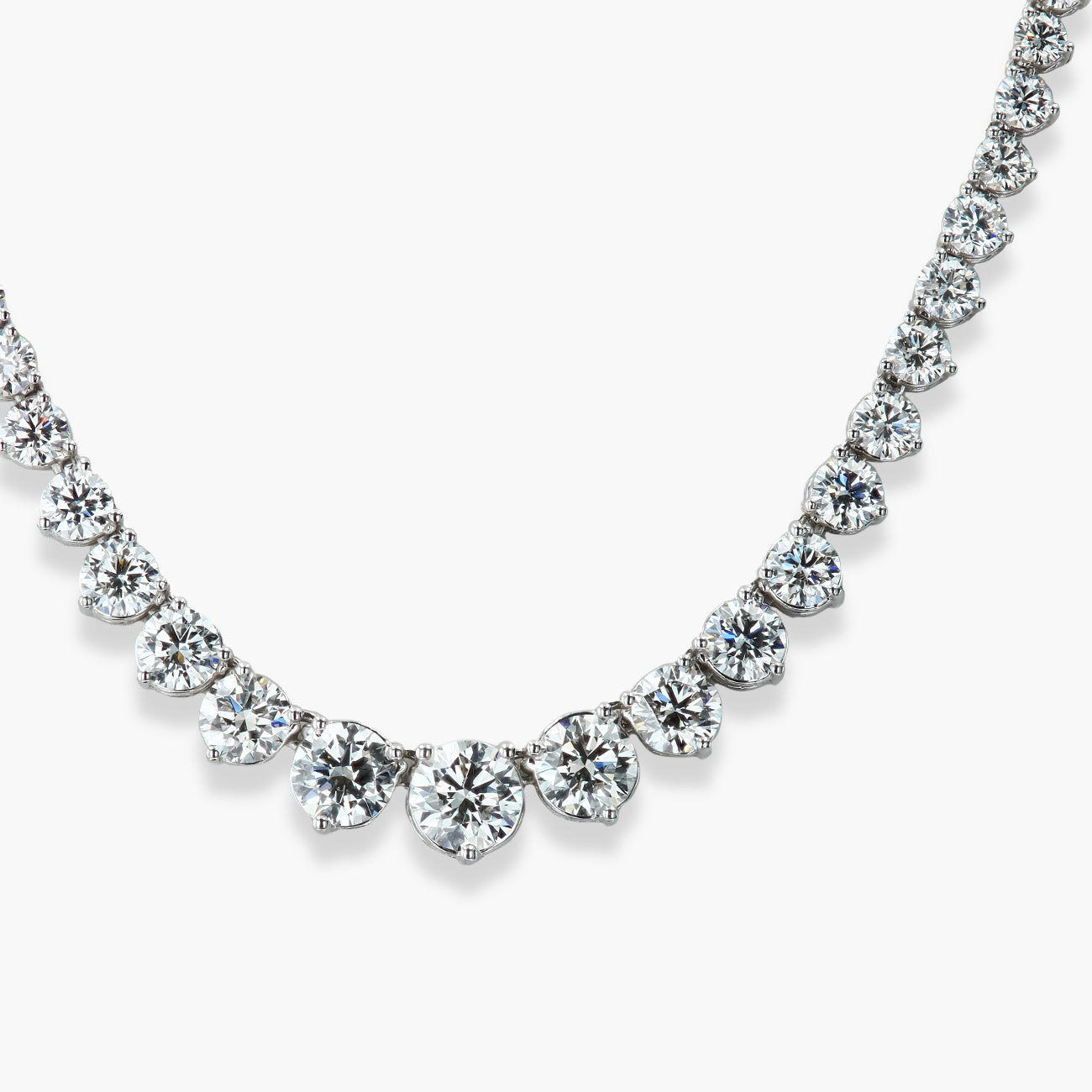 24 Carat Graduated Diamond Tennis Necklace