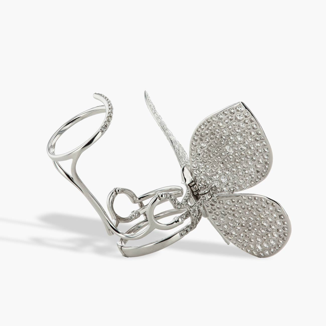 8 Carat Diamond Butterfly Moveable Ring