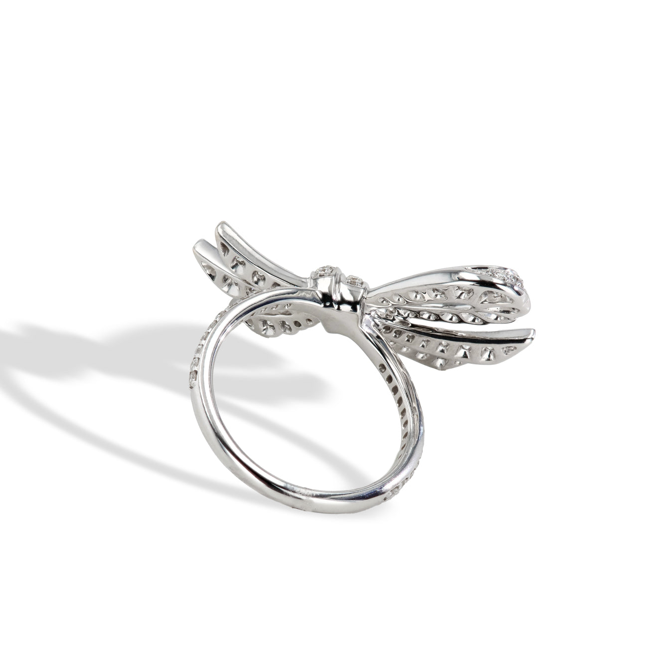 Diamond Pavé Bow Ring