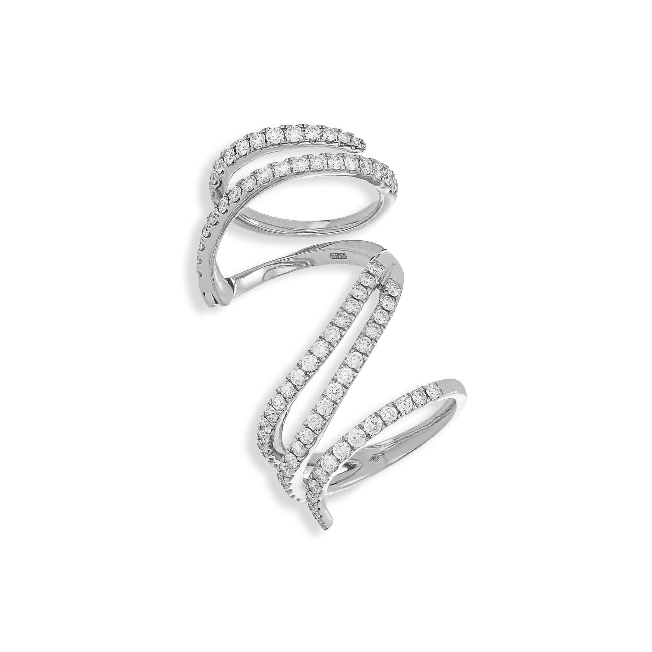 Diamond Coil Ring