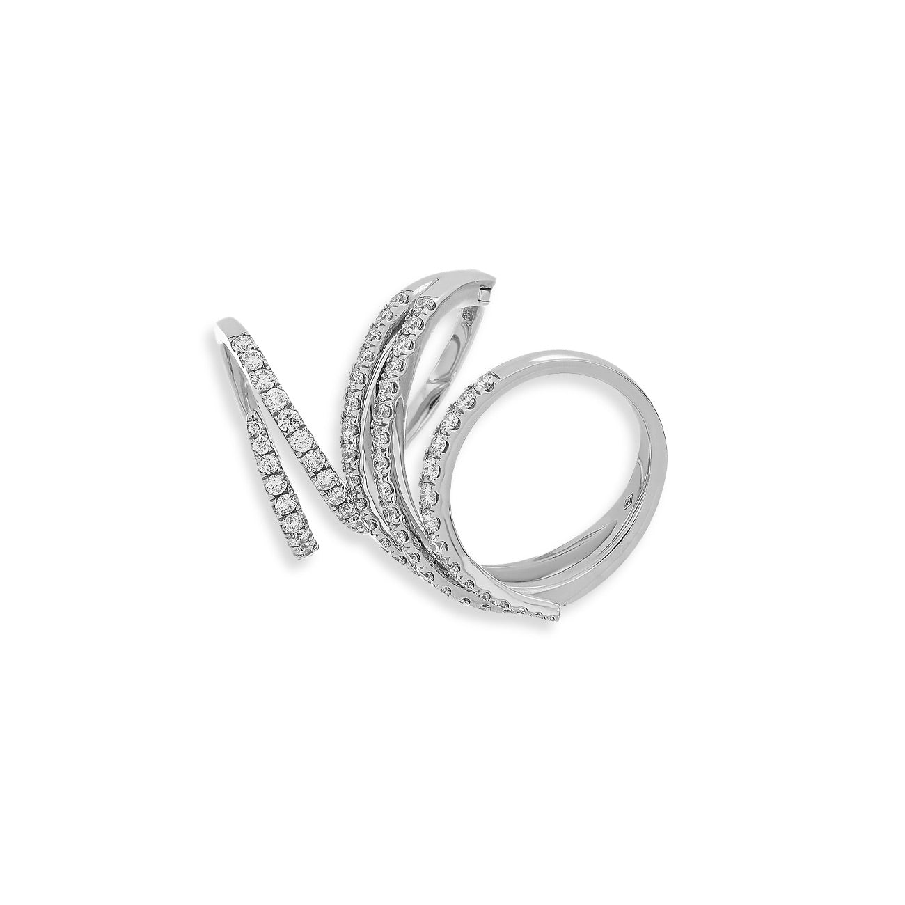 Diamond Coil Ring