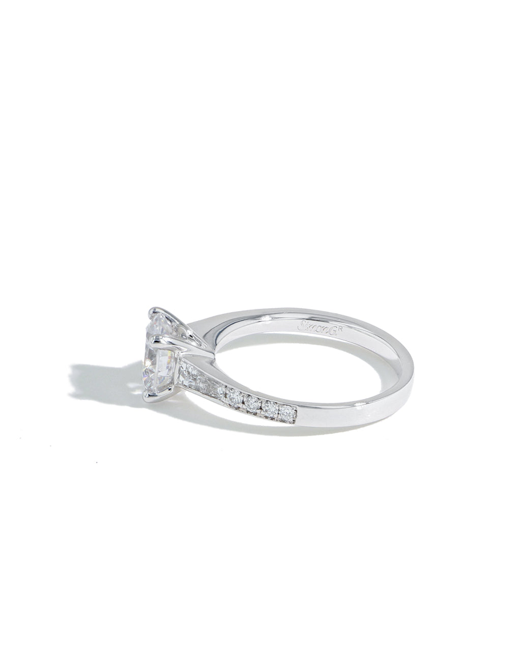 Simon G Duchess Baguette Diamond Engagement Setting