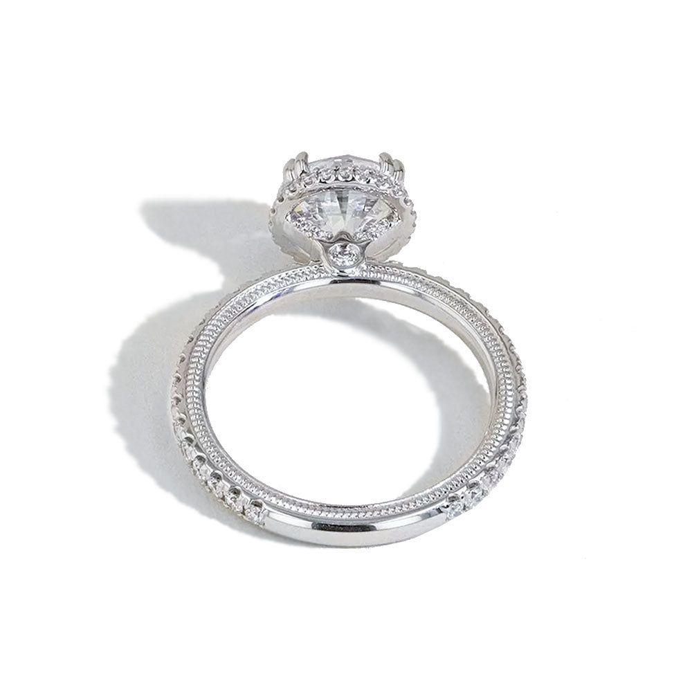 Verragio Tradition Round Diamond Hidden Halo Engagement Ring Setting
