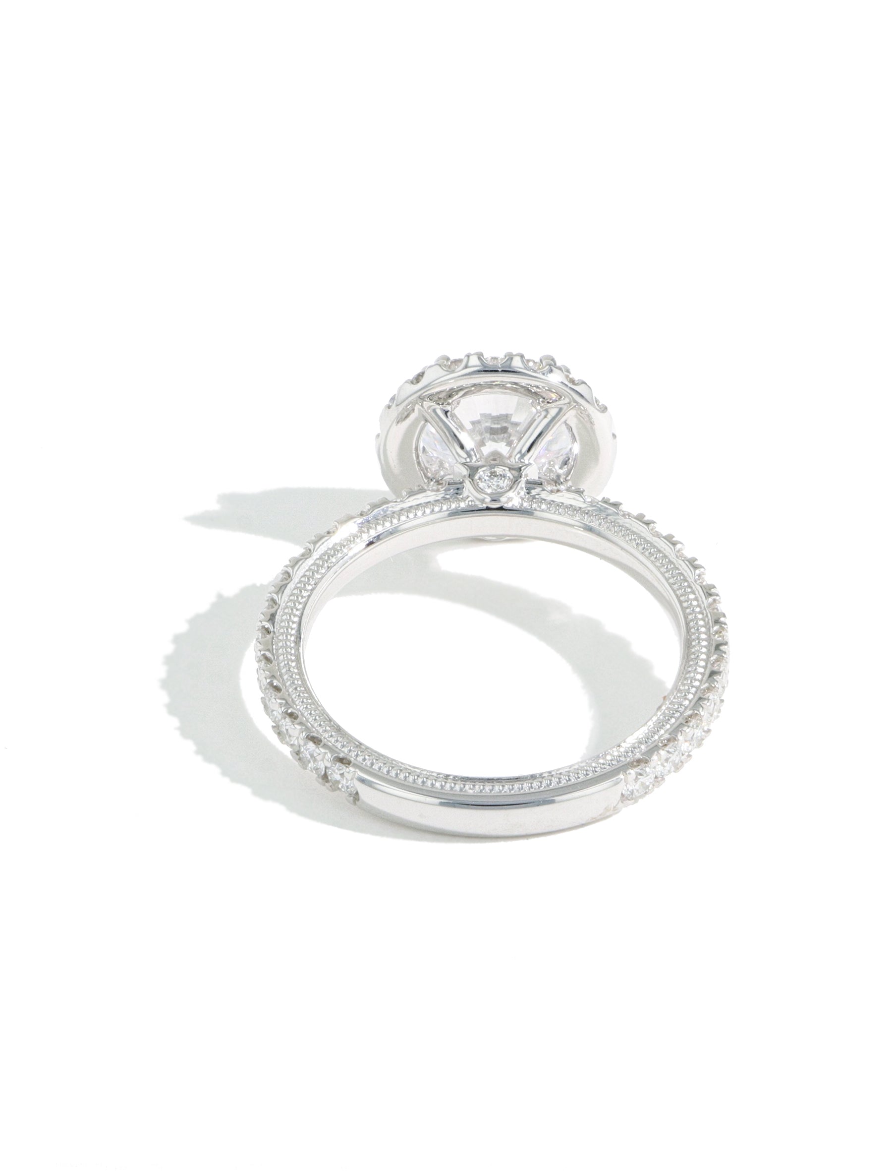 Verragio Tradition Round Halo Pave Diamond Engagement Ring Setting