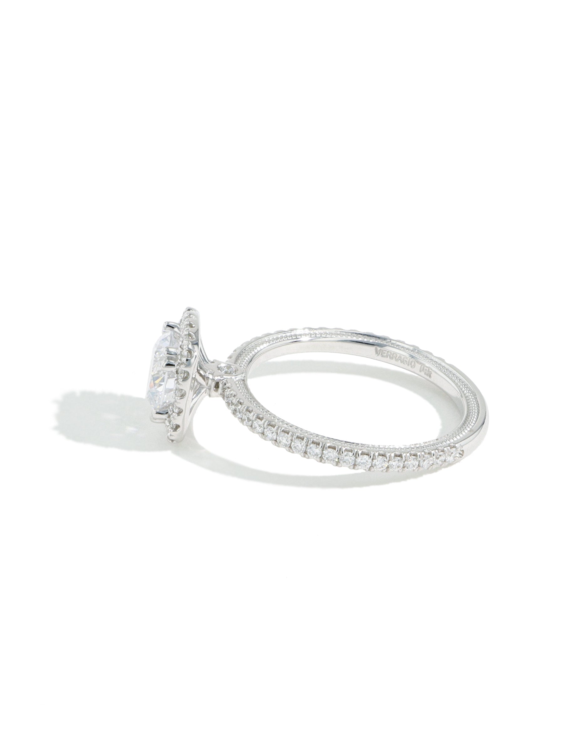 Verragio Tradition Round Diamond Cushion Halo Engagement Ring Setting