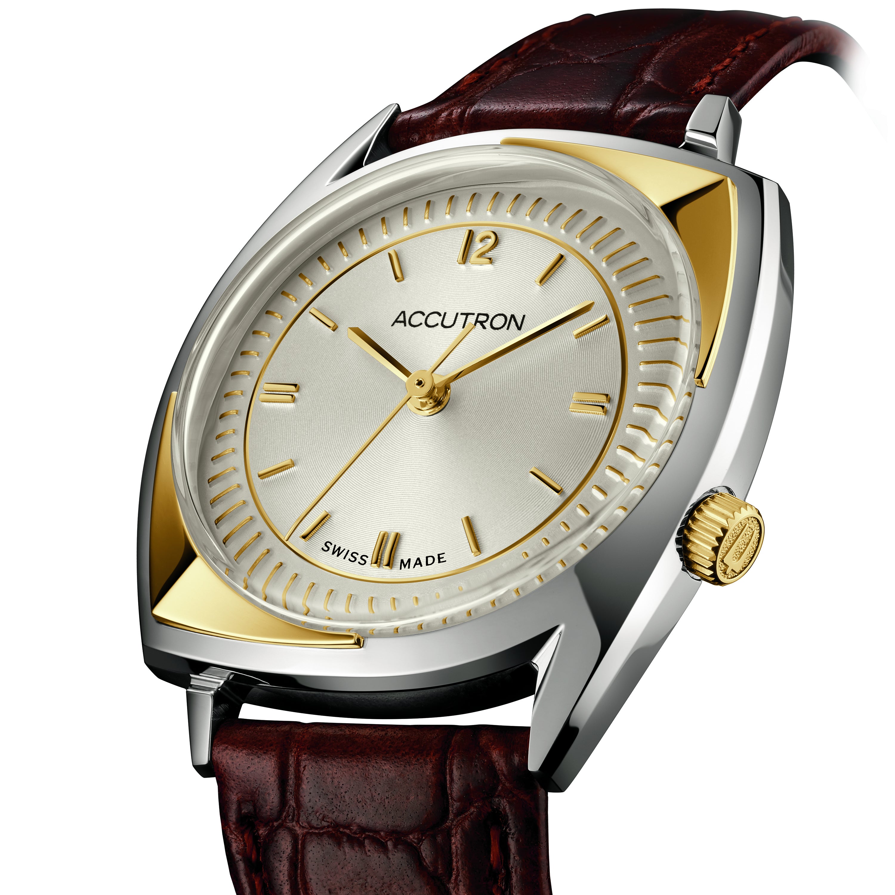 Accutron Asymmetrical 203 Watch - Gold Tone