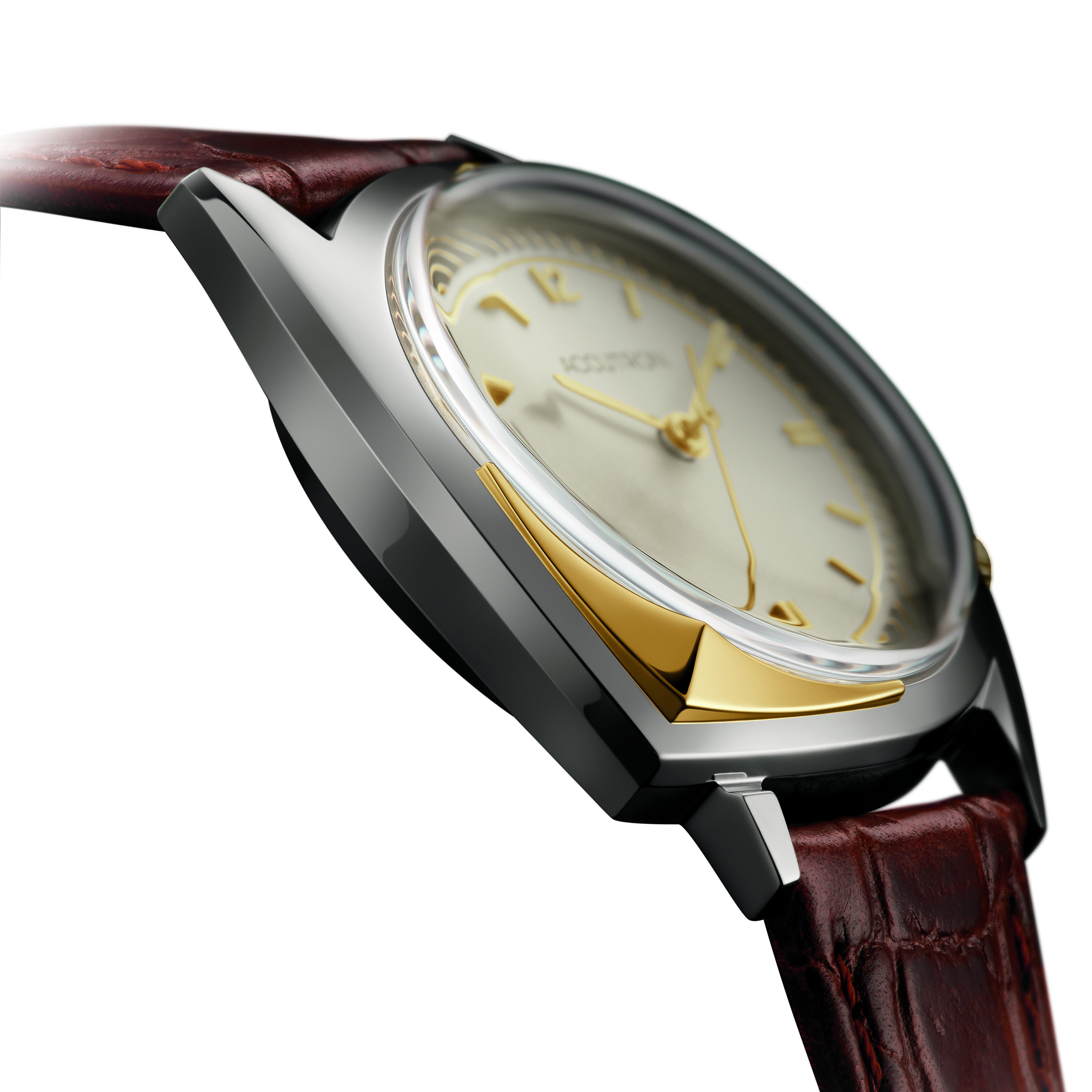 Accutron Asymmetrical 203 Watch - Gold Tone