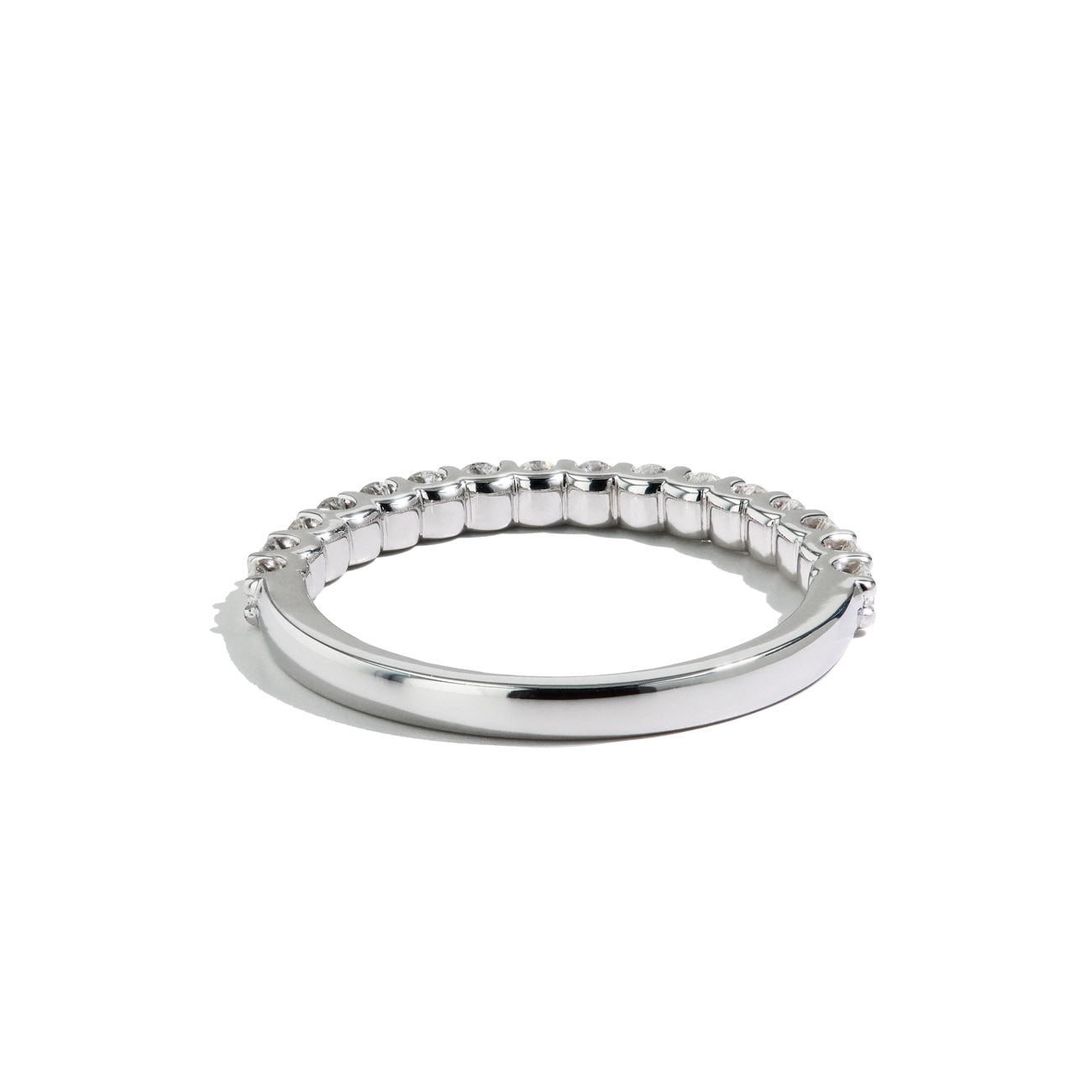 Private Label Halfway Pavé Diamond Band