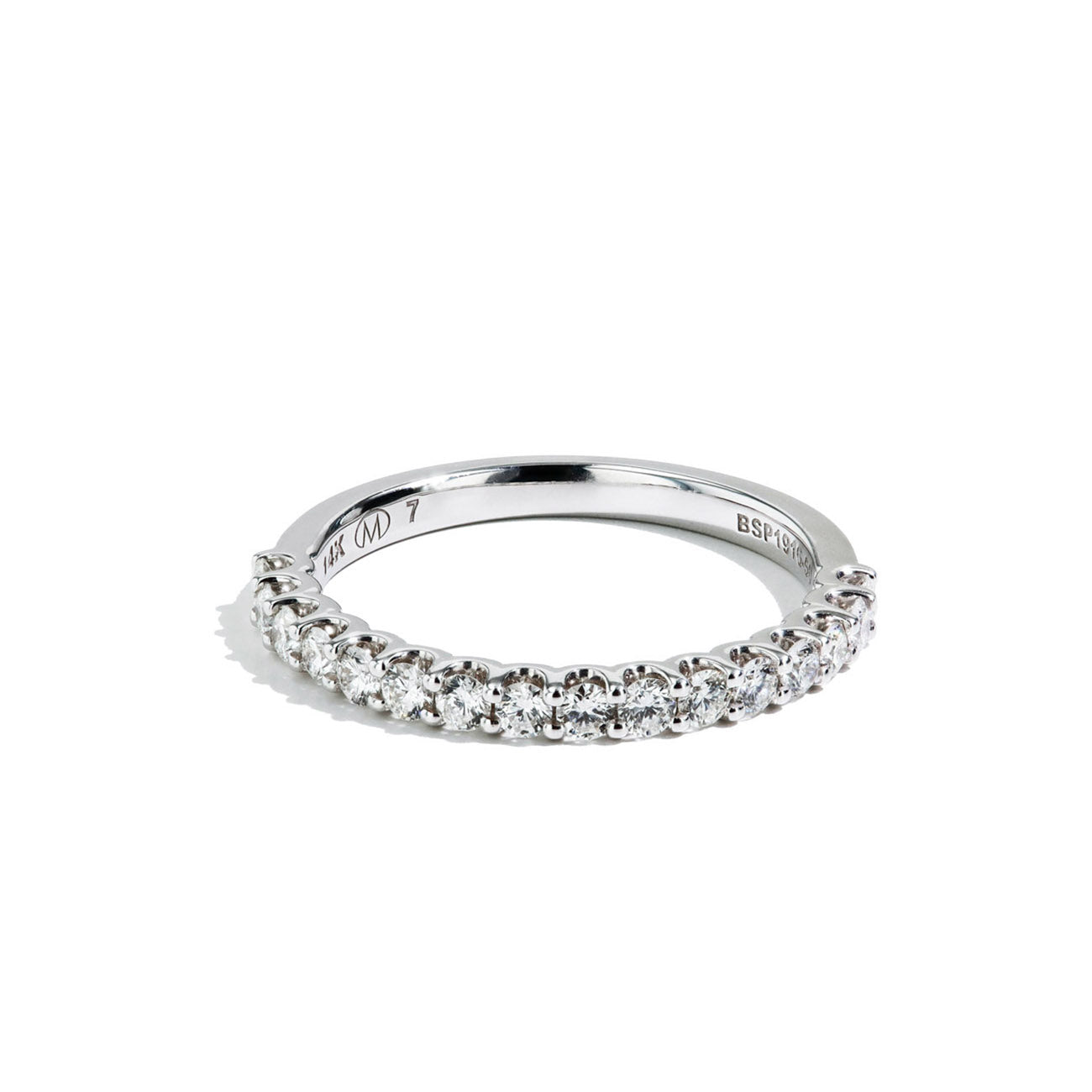 Private Label Halfway Pavé Diamond Band