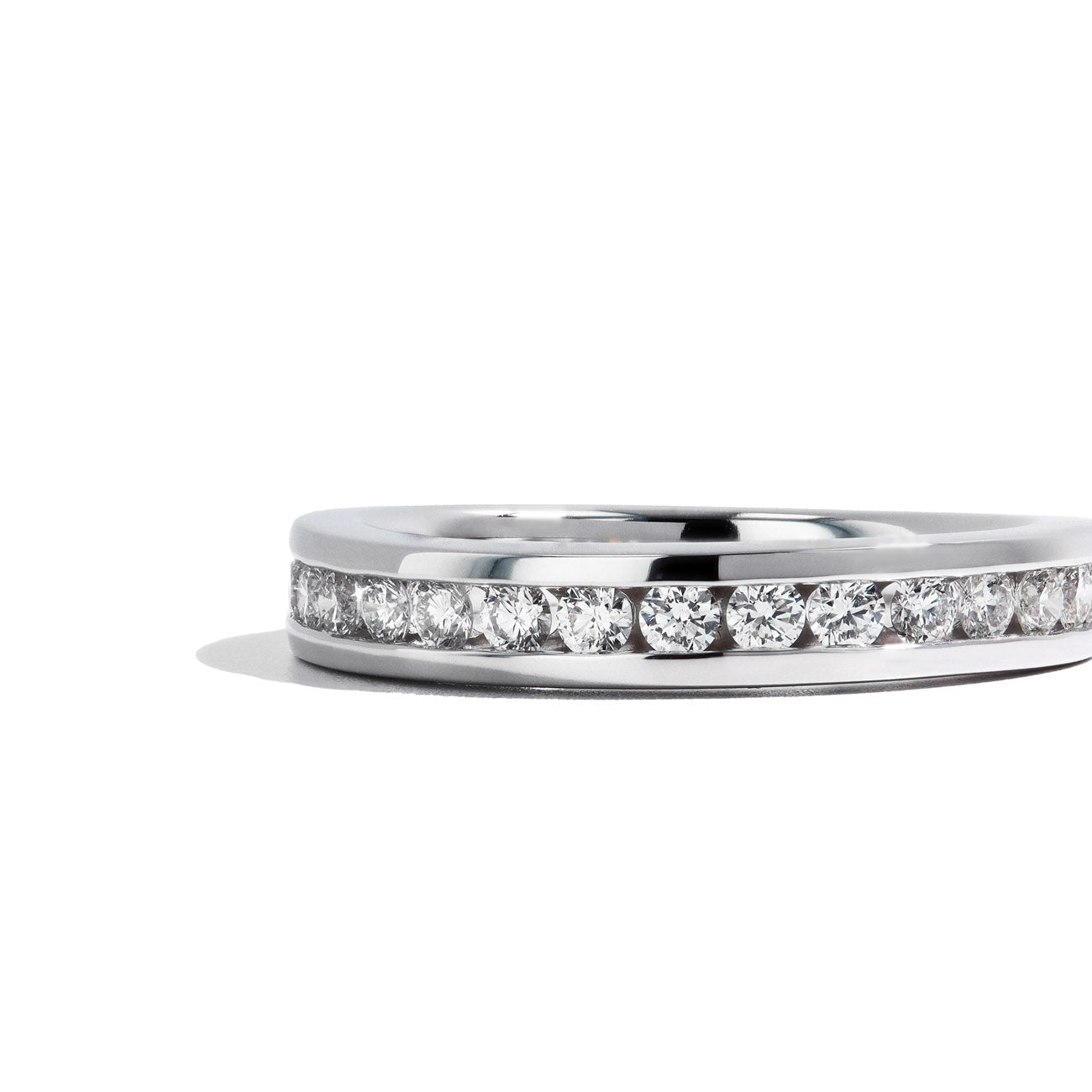 Private Label Channel Set Diamond Wedding Band