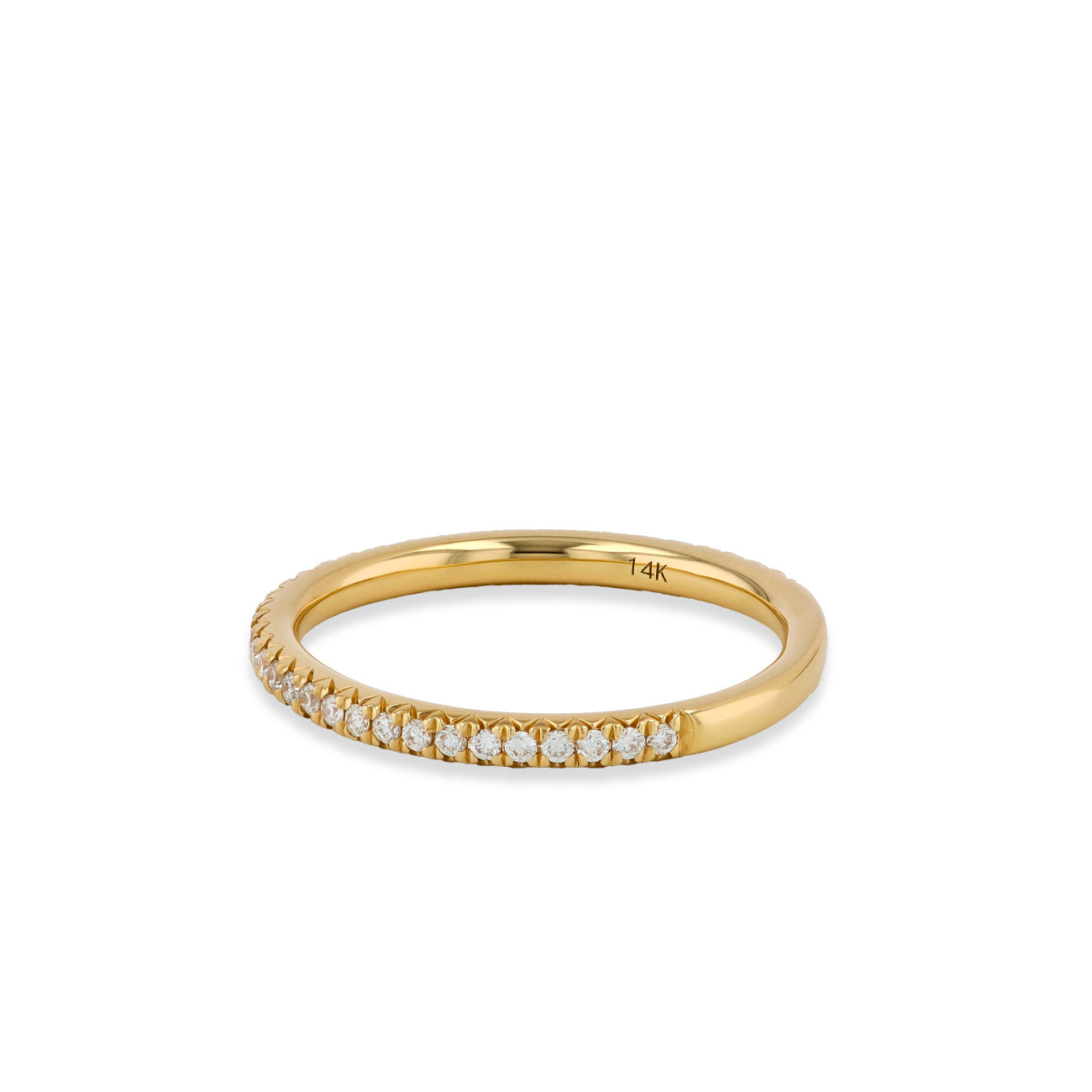 3/4 Diamond Pavé Wedding Band