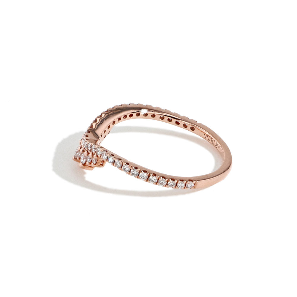 Diamond Tiara Wedding Ring in White Gold