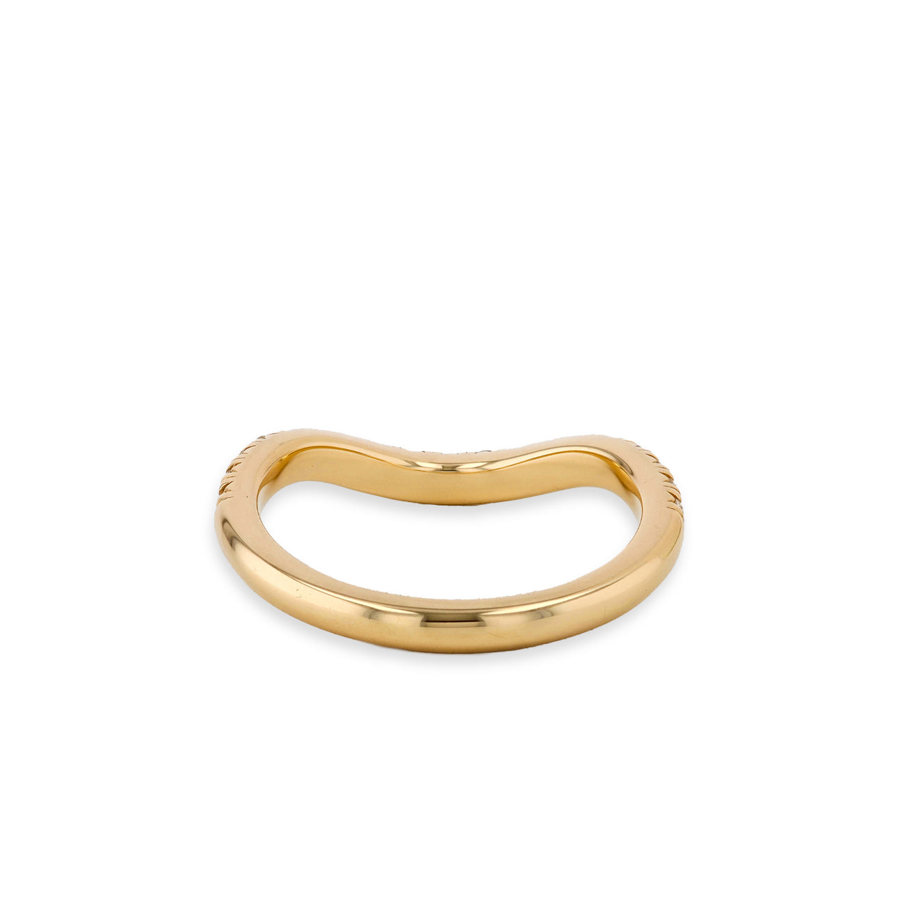 3/4 Diamond Curved Wedding Band