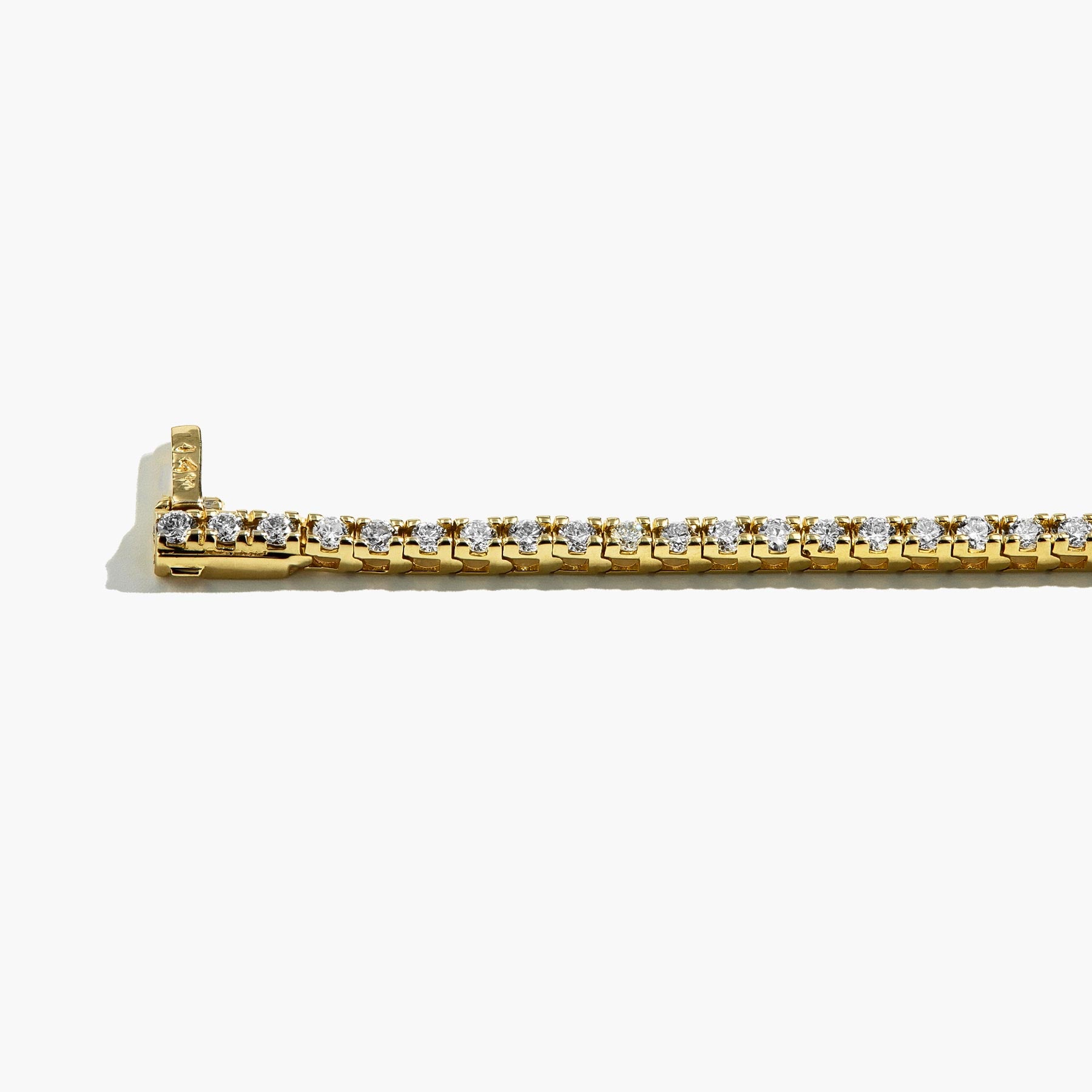 3 Carat Natural Diamond Tennis Bracelet in 14k Yellow Gold