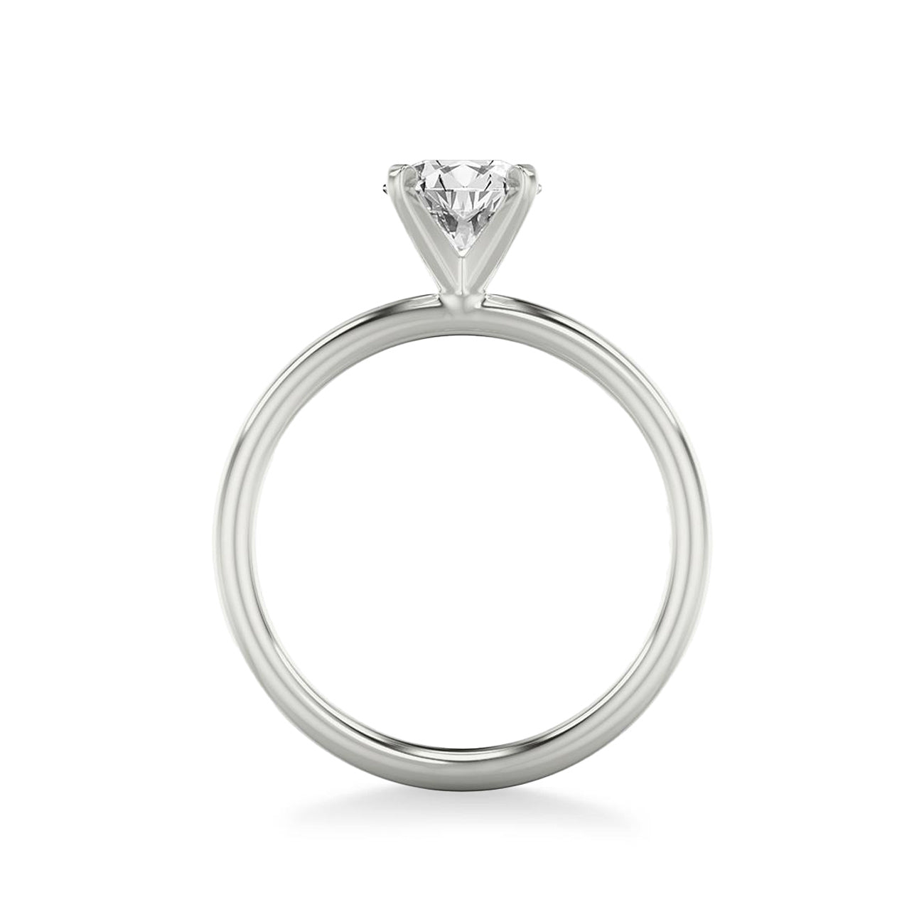 Classic Round Diamond Solitaire Engagement Ring Setting