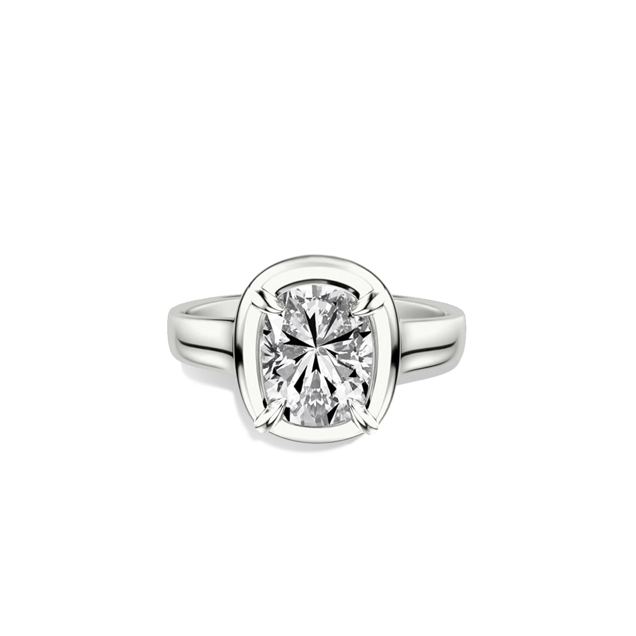 Cushion Cut Heirloom Engagement Ring Setting