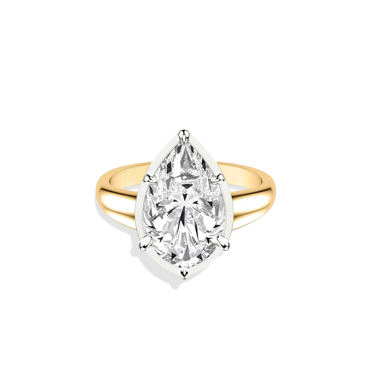 Pear Shape Heirloom Engagement Ring Setting