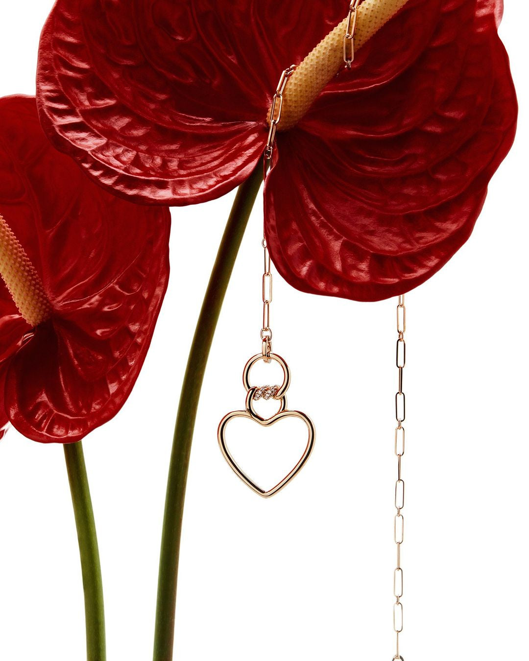 Roberto Coin Cialoma Collection 18K Yellow Gold Heart Necklace With Diamonds