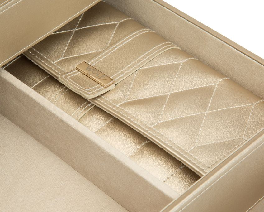 Wolf Caroline Ivory Extra Large Jewelry Case