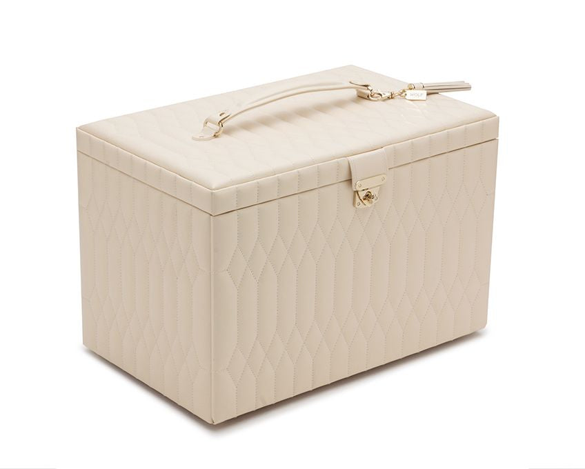 Wolf Caroline Ivory Extra Large Jewelry Case