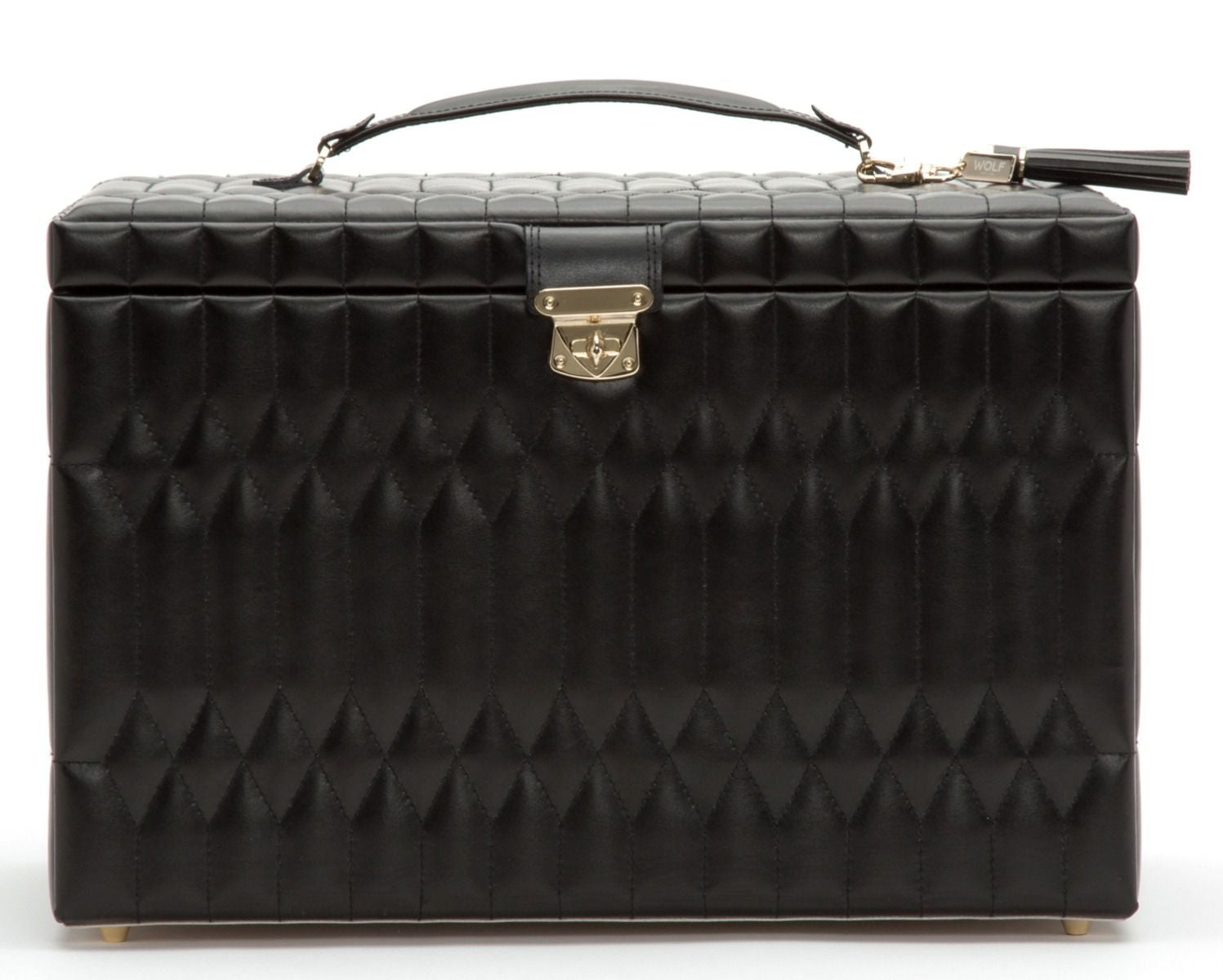 Wolf Caroline Black Extra Large Jewelry Case