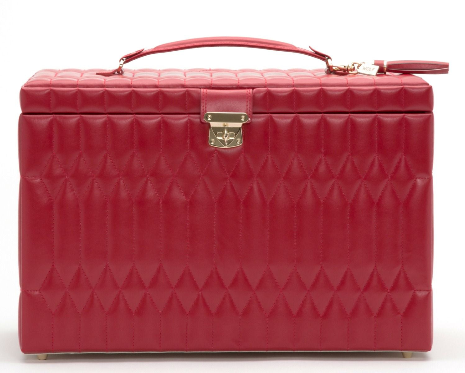 Wolf Caroline Red Extra Large Jewelry Case