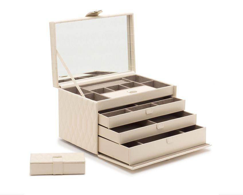 Wolf Caroline Ivory Large Jewelry Case