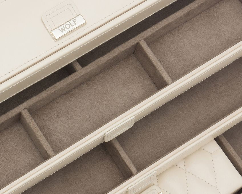 Wolf Caroline Ivory Large Jewelry Case