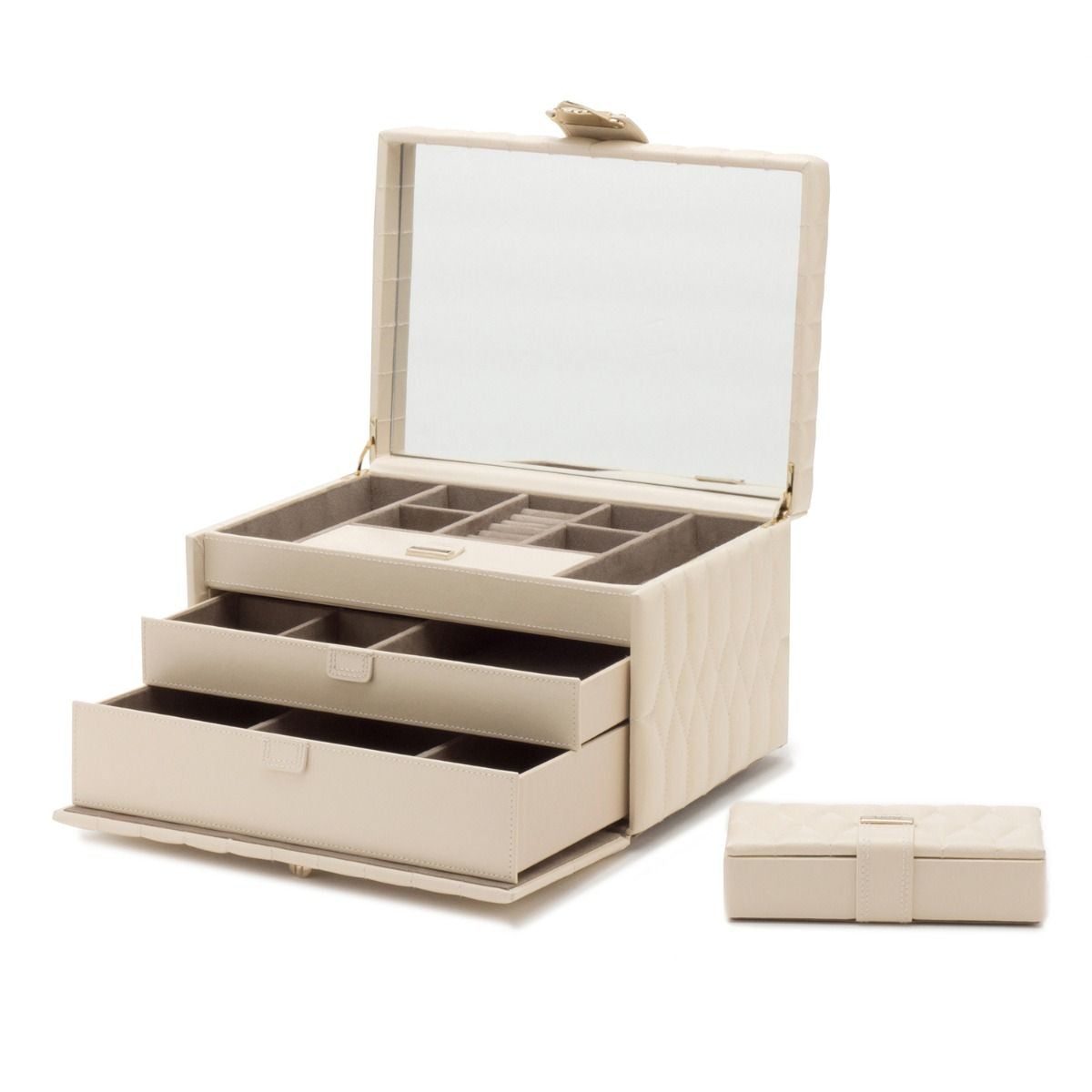 Wolf Caroline Ivory Medium Jewelry Case