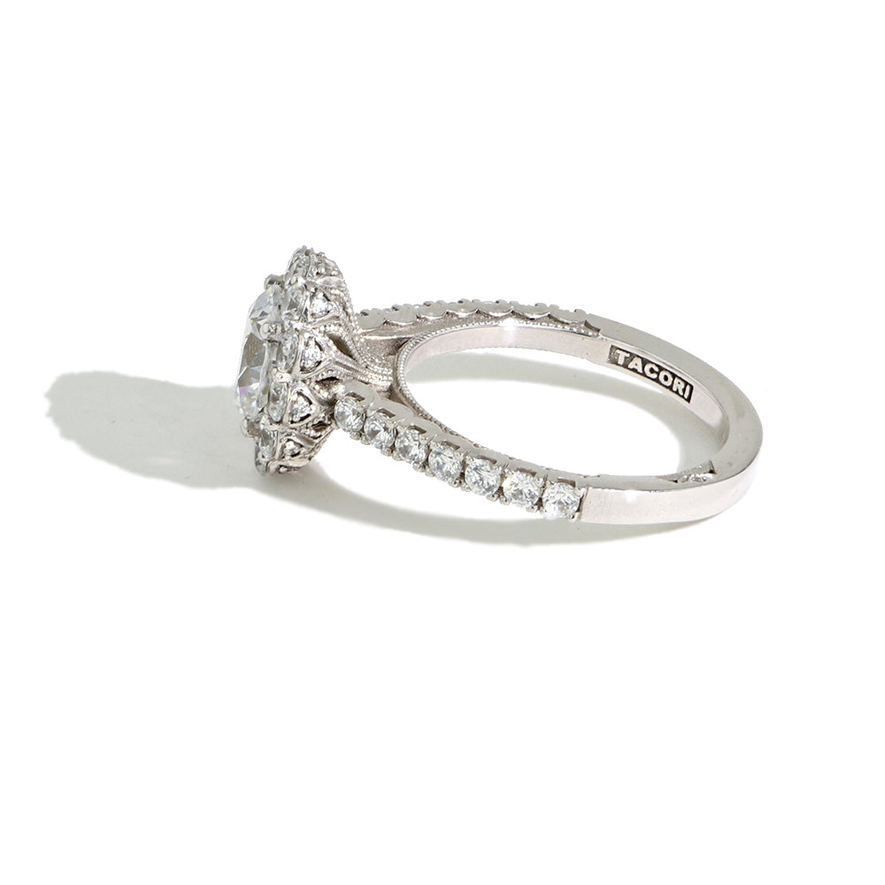 Tacori Full Bloom Round Halo Engagement Ring Setting