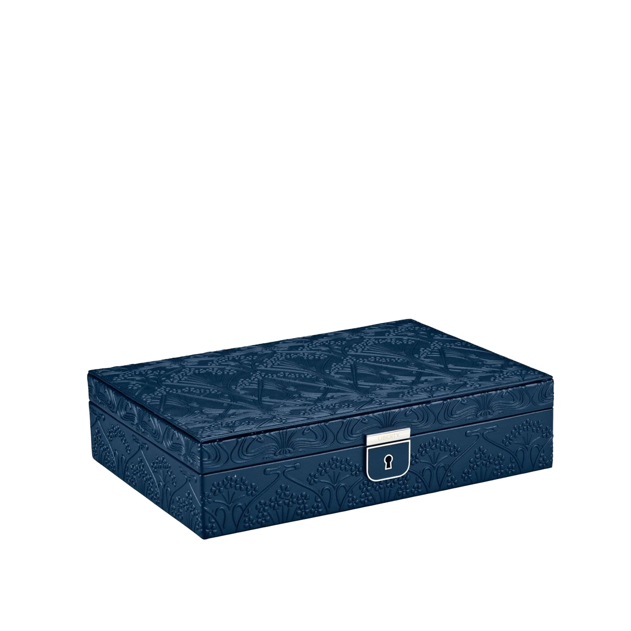 WOLF X LIBERTY All Over Ianthe Medium Jewelry Box in Navy