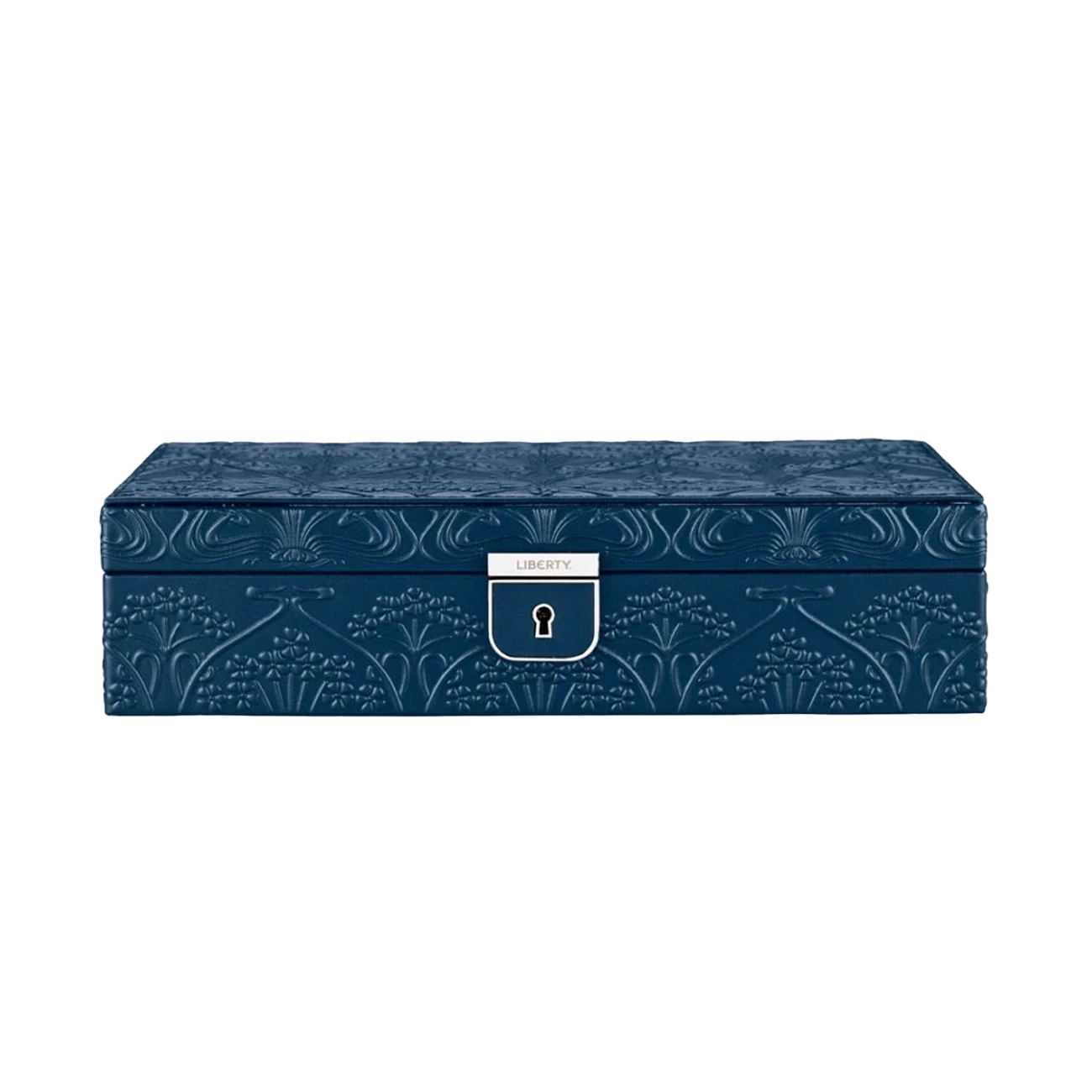 WOLF X LIBERTY All Over Ianthe Medium Jewelry Box in Navy