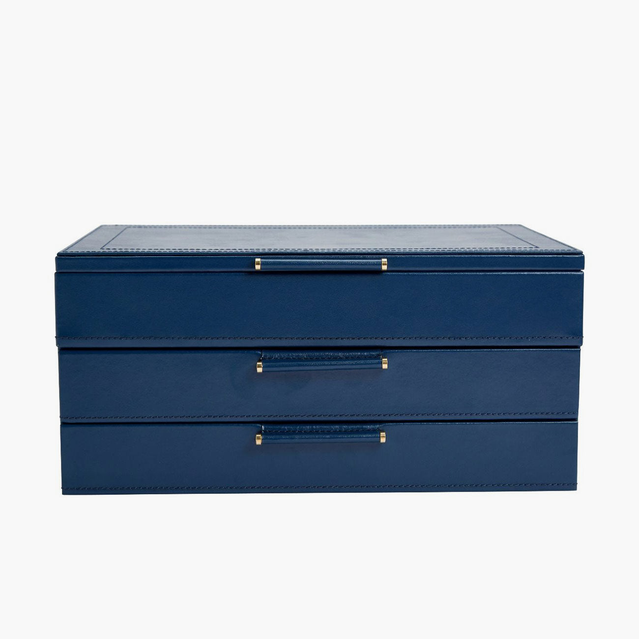 WOLF Sophia Jewelry Box with Drawers in Indigo Blue