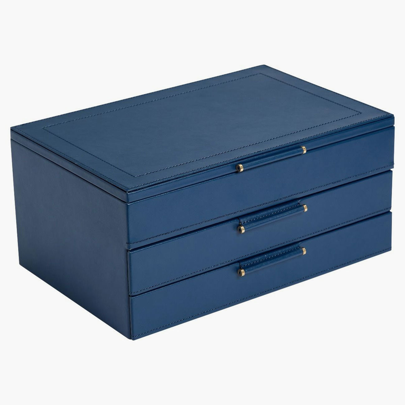 WOLF Sophia Jewelry Box with Drawers in Indigo Blue